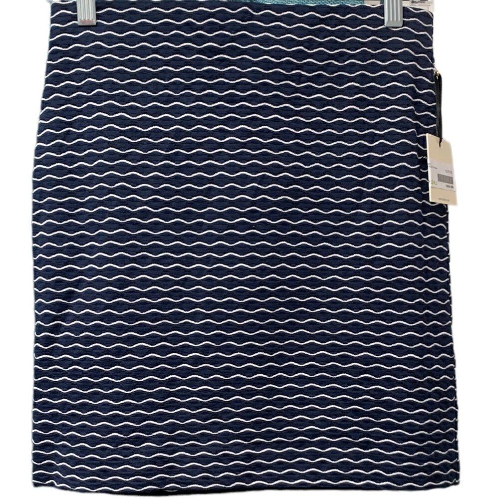NWT Milly of New York Blue & White Mini Skirt Size Small